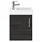 Milan W400 x D222mm Hacienda Black Compact Wall Hung Basin Unit Feature Large Image