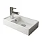 Kington W400 x D222mm Stone Grey Compact Wall Hung Basin Unit  Profile Large Image