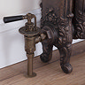 Kirkham Traditional Angled Radiator Valves - Antique Brass  Profile Large Image