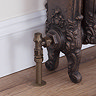 Kirkham Traditional Angled Radiator Valves - Antique Brass  Feature Large Image