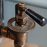 Kirkham Traditional Angled Radiator Valves - Antique Brass  Standard Large Image