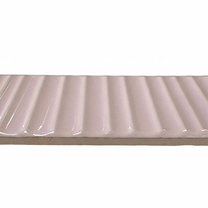 Kita Gloss Pink Fluted Wall Tiles - 50 x 300mm