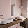 Kita Gloss Pink Fluted Wall Tiles - 50 x 300mm
