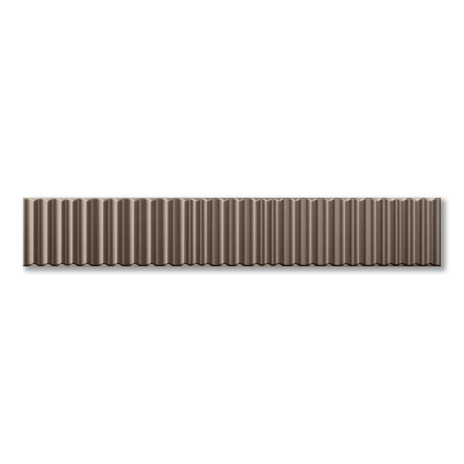 Kita Metallic Silver Fluted Wall Tiles - 50 x 300mm