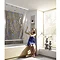 Kleine Wolke - Vinyl Milky Shower Roller Blind W1340 x H2400mm (Parts A+B) Feature Large Image