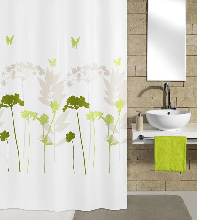 Kleine Wolke - Barcelona Polyester Shower Curtain - W1800 x H2000 - Green Large Image