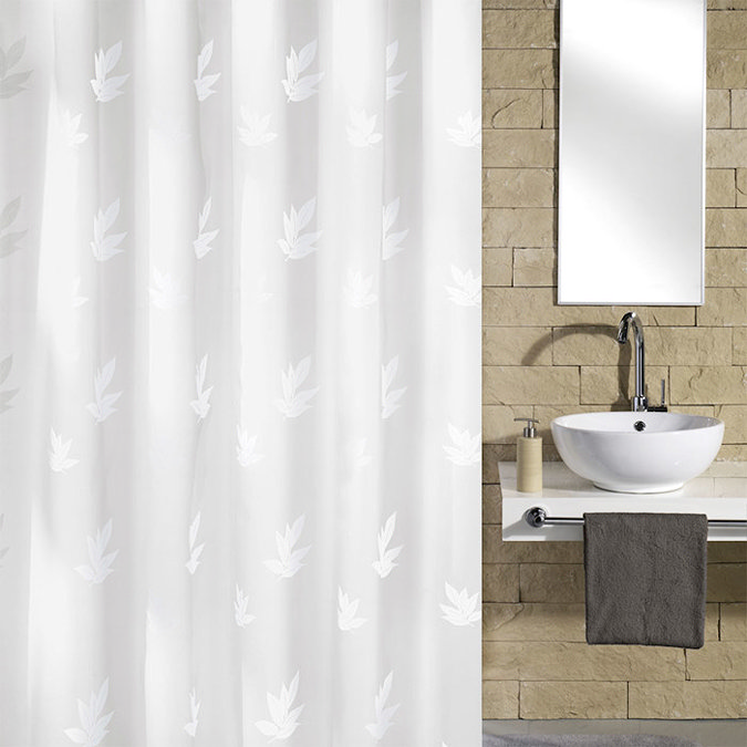 Kleine Wolke - Canton Polyester Shower Curtain - W1800 x H2000 - White Large Image
