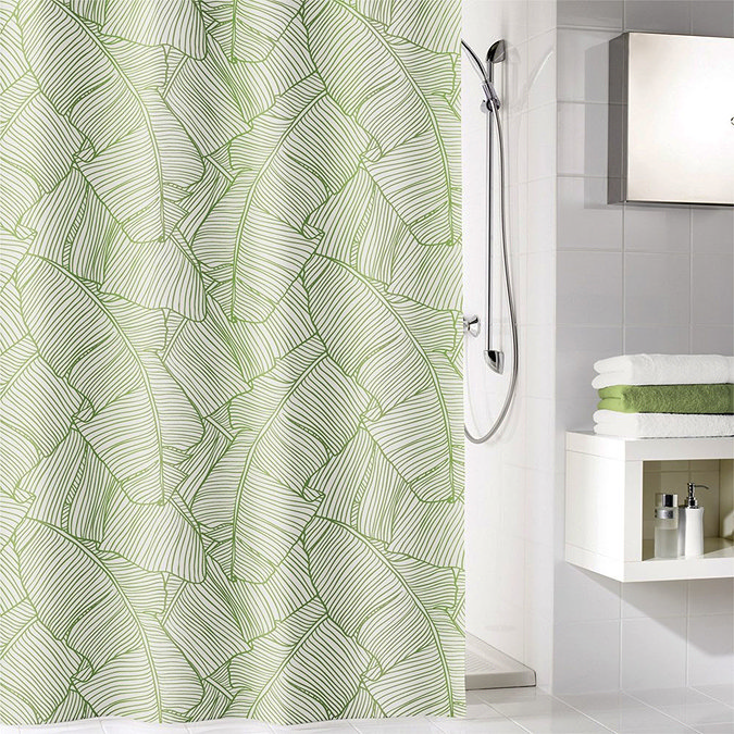 Kleine Wolke Jungle Polyester Shower Curtain - W1800 x H2000mm  Large Image