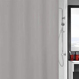 Kleine Wolke Kito Polyester Shower Curtain - W1800 x H2000 - Grey - 4937-905-305 Medium Image