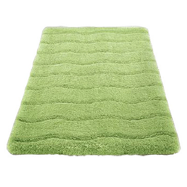 Kleine Wolke - Medina Organic Cotton Bath Mat - Green - Various Size Options Profile Large Image
