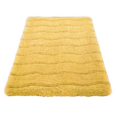 Kleine Wolke - Medina Organic Cotton Bath Mat - Yellow - Various Size Options Large Image