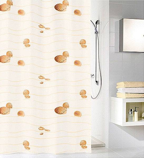 Kleine Wolke - Miami Polyester Shower Curtain - W1800 x H2000 - Beige Large Image