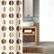 Kleine Wolke - Point Polyester Shower Curtain - W1800 x H2000 - Toffee Large Image
