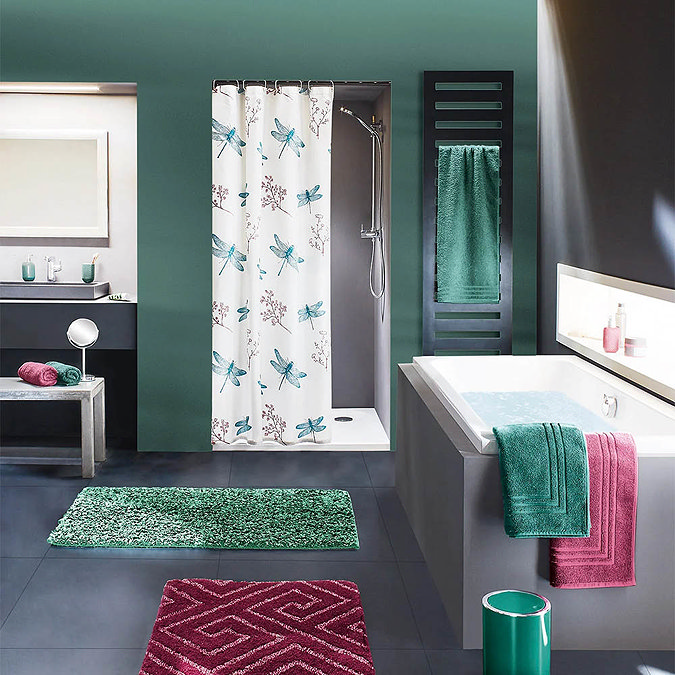 Kleine Wolke Scarlett Polyester Shower Curtain W1800 x H2000mm Profile Large Image