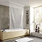 Kleine Wolke - Vinyl White Stripe Shower Roller Blind W1340 x H2400mm (Parts A+B) Large Image