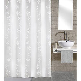 Kleine Wolke - Viva PEVA Shower Curtain - W1800 x H2000 - White - 4997-114-305 Medium Image