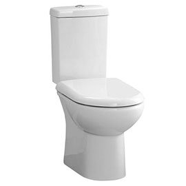 Knedlington Short Projection Cloakroom Toilet with Seat Medium Image