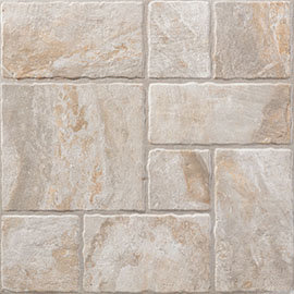 Kochi Beige Stone Effect Floor Tiles - 450 x 450mm Medium Image