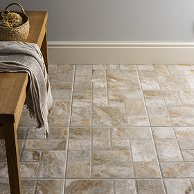 Kochi Beige Stone Effect Floor Tiles - 450 x 450mm