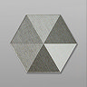 Kolmio Hexagon Grey Tiles - 200 x 240mm