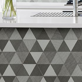 Kolmio Hexagon Grey Tiles - 200 x 240mm
