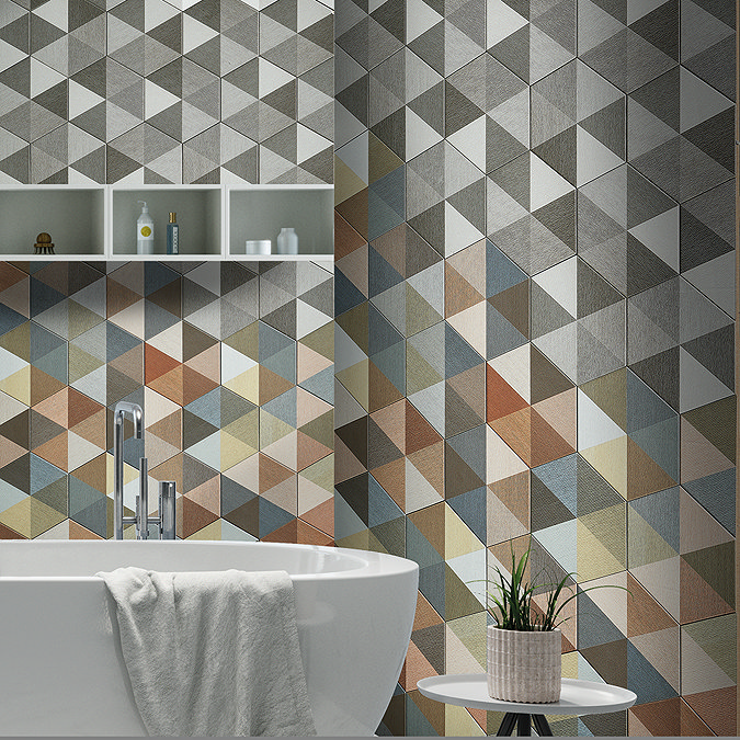 Kolmio Hexagon Multicolour Tiles - 200 x 240mm