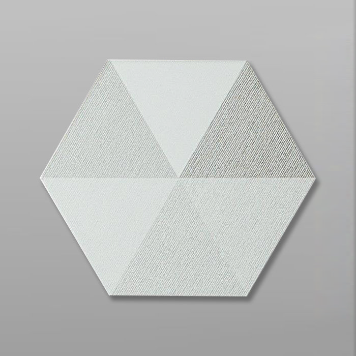 Kolmio Hexagon White Tiles - 200 x 240mm