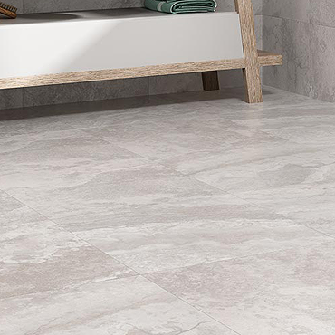 Kolyma Grey Stone Effect Wall and Floor Tiles - 600 x 600mm
