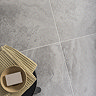 Kolyma Perla Grey Stone Effect Wall and Floor Tiles - 600 x 600mm