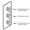 Hudson Reed Kristal Triple Concealed Thermostatic Shower Valve - KRI3211  Profile Large Image