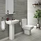 Kubic Modern Free Standing Bathroom Suite  Profile Large Image