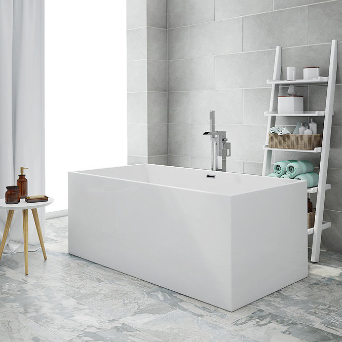 Kubic Modern Free Standing Bathroom Suite  Standard Large Image