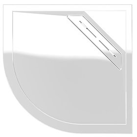 Kudos Connect2 900 x 900mm Anti-Slip Quadrant Shower Tray + Waste Large Image