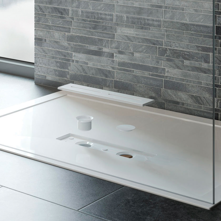 Kudos Connect2 Anti-Slip Rectangular Shower Tray + Waste