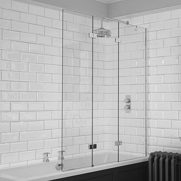 KUDOS Inspire 6mm Three Panel In-Fold Bathscreen  Profile Large Image