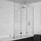 KUDOS Inspire 6mm Three Panel In-Fold Bathscreen (Right Hand) Large Image