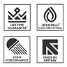 KUDOS Inspire 6mm Two Panel In-Swing Bathscreen  Standard Large Image