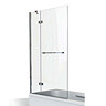 KUDOS Inspire 6mm Two Panel Out-Swing Bathscreen with Towel Rail Large Image