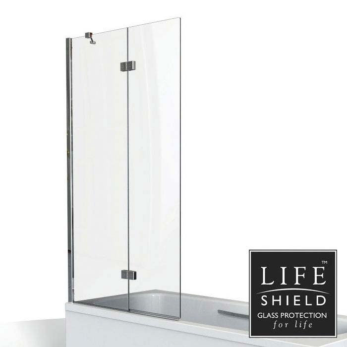 KUDOS Inspire 8mm Two Panel In-Fold Bathscreen  In Bathroom Large Image