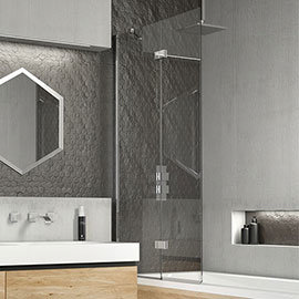 KUDOS Inspire 8mm Two Panel In-Fold Bathscreen Medium Image