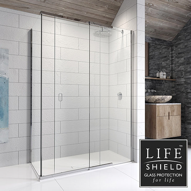 Kudos Pinnacle 8 1200 x 800mm Sliding Door Shower Enclosure for Corner Victorian Plumbing Kudos Pinnacle 8 1200 x 800mm Sliding Door Shower Enclosure for Corner Victorian Plumbing