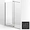 KUDOS Ultimate2 1700 x 800mm 8mm Glass Recess Shower Enclosure Large Image