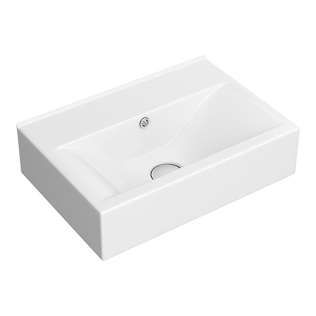 Kyoto 450 x 310mm 0TH Rectangular Basin | Victorian Plumbing UK