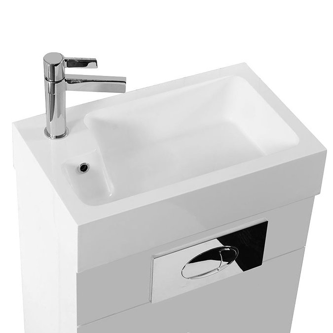 Kyoto Combined Two-In-One Wash Basin & Toilet (500mm wide x 300mm)  Standard Large Image