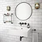 Kyoto Large Rectangular 600 x 460mm 0TH Wall Hung Basin  Feature Large Image