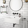 Kyoto Large Rectangular 600 x 460mm 0TH Wall Hung Basin