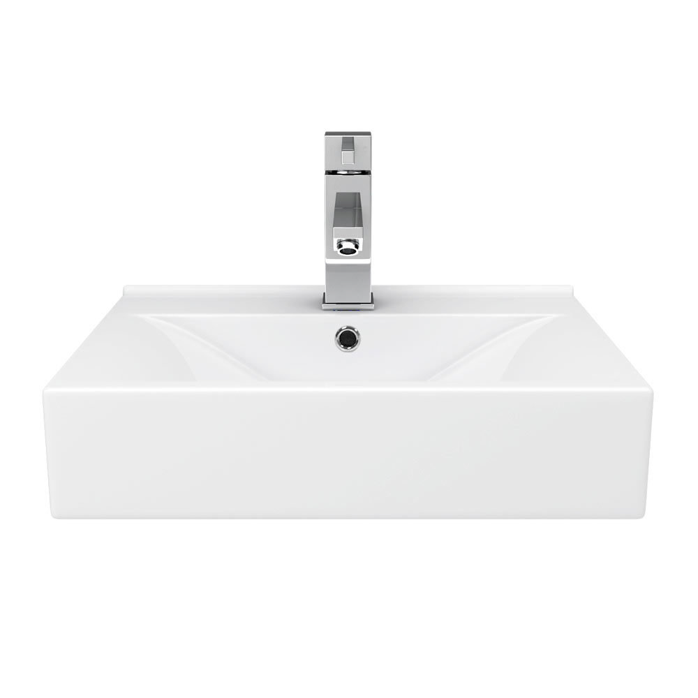 Kyoto Rectangular Basin 1TH - 450 x 310mm  Feature Large Image