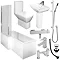 L-Shaped 1700 Complete Bathroom Package Large Image