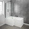 Milan Shower Bath - 1500mm L Shaped with Screen + Panel  Feature Large Image