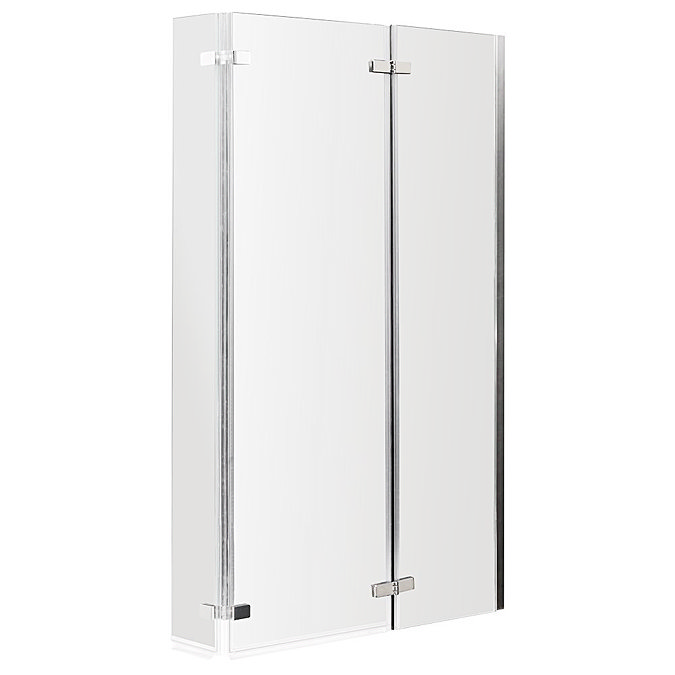 Milan L-Shaped Shower Bath 1700mm (Includes Double Hinged Screen with Acrylic Front Panel)